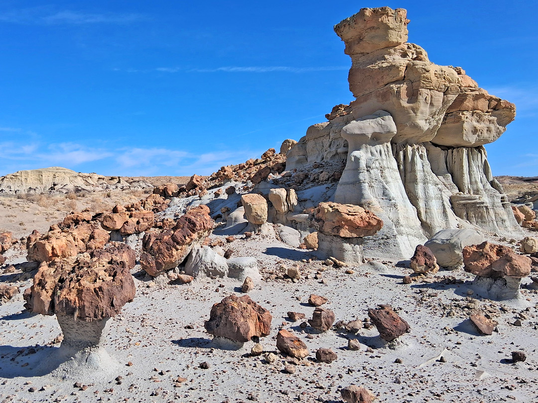 Gray and brown rocks