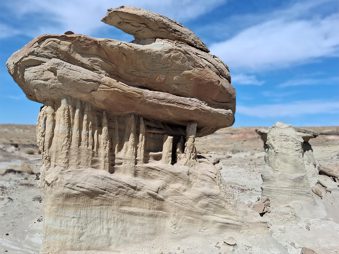 Eroding pedestal