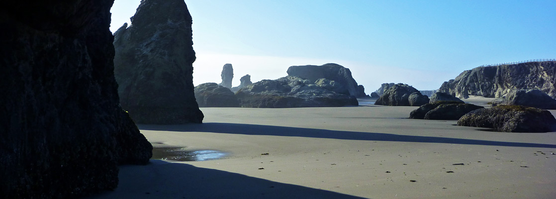 Evening shadows on Face Rock Beach, Bandon