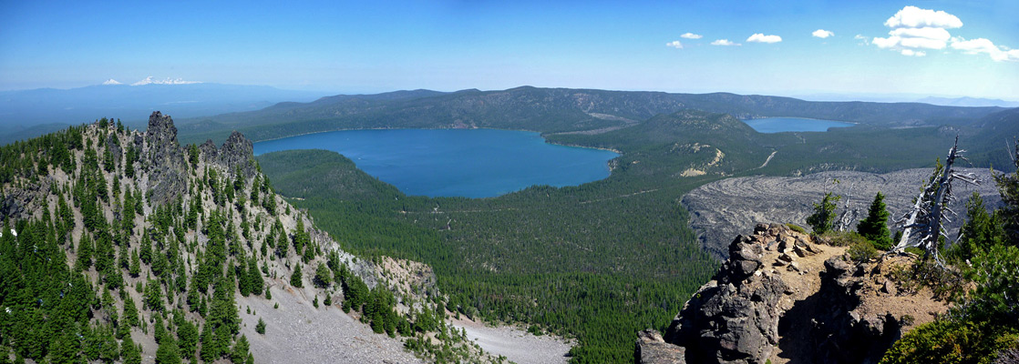 View north from the summit of Paulina Peak