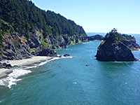 Beach south of Arch Rock