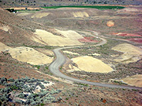 Road through the badlands