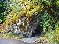 Entrance to the caverns