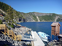 Steps to the pier