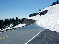 Snow-covered road