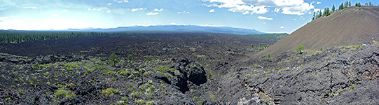 Lava Butte and the lava fields