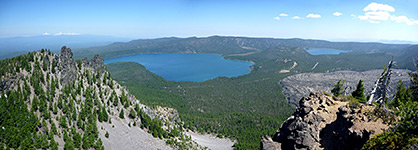 View north from the summit of Paulina Peak