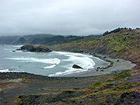 Beach and bluffs