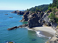 Sandy beach near Thunder Rock Cove