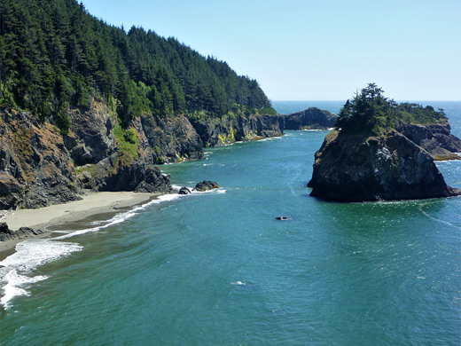 Beach south of Arch Rock