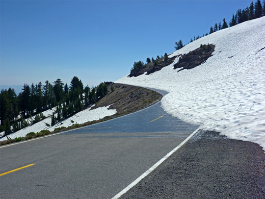 Snow-covered road