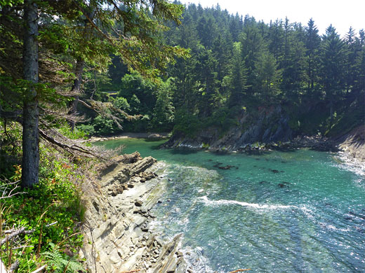 Norton Gulch - narrow inlet near Sunset Bay