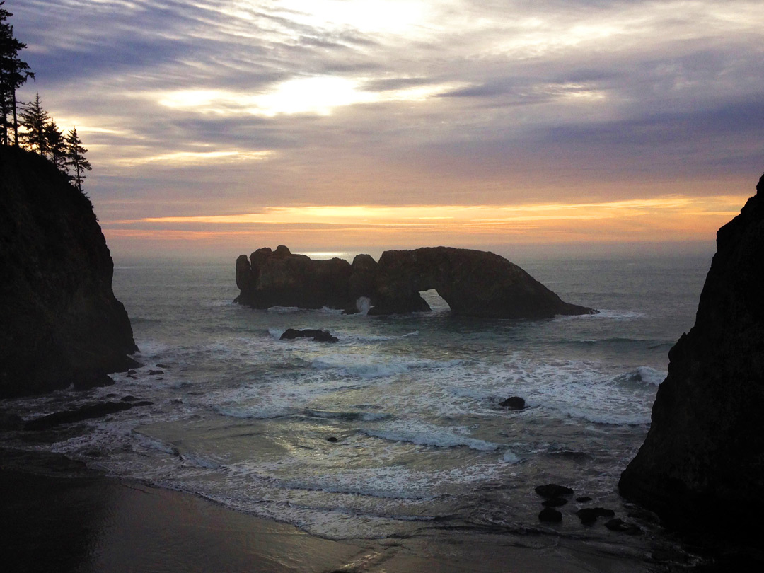 Sunset over the ocean