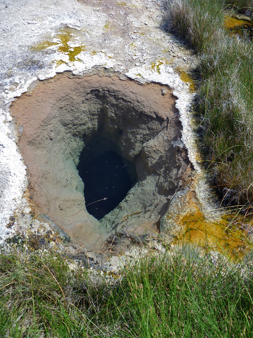 Small hot spring