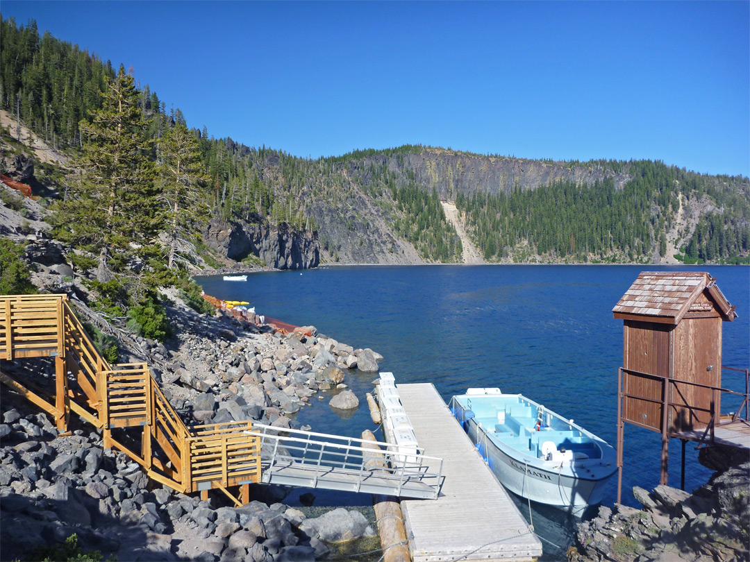 Steps to the pier