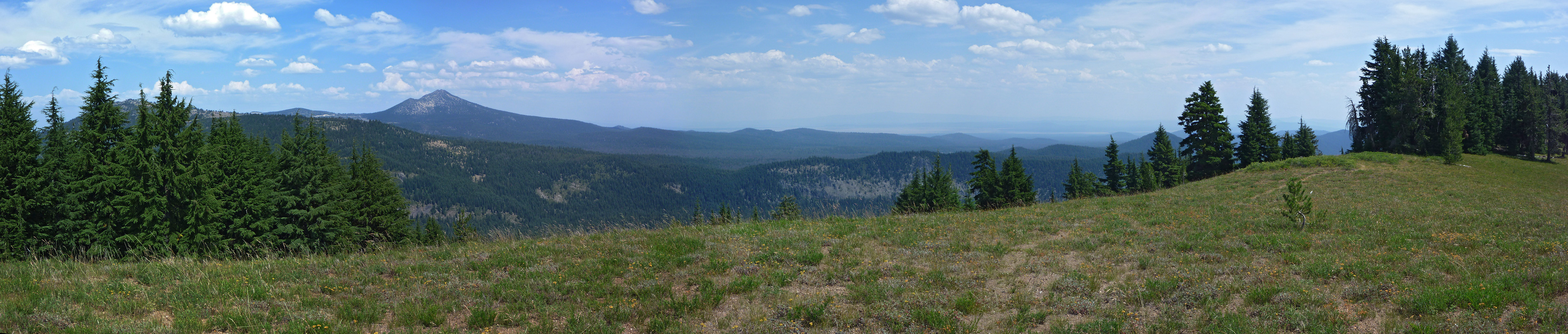 Panorama south from the peak