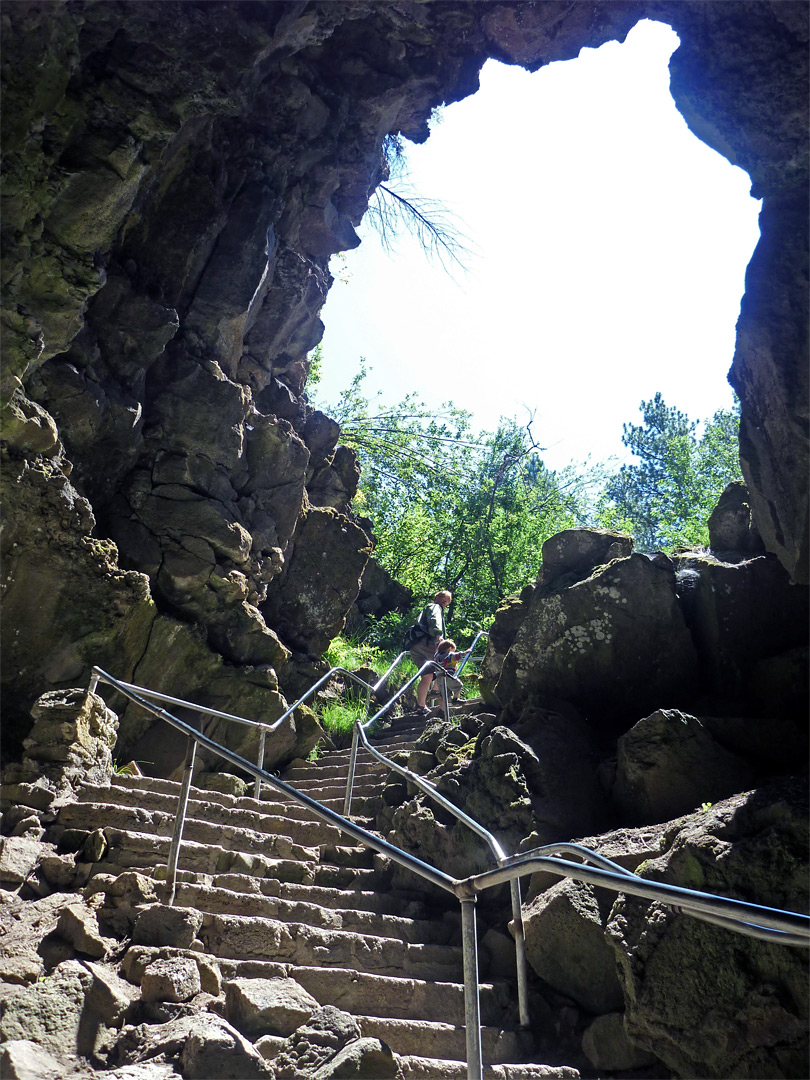 Steps in the cave
