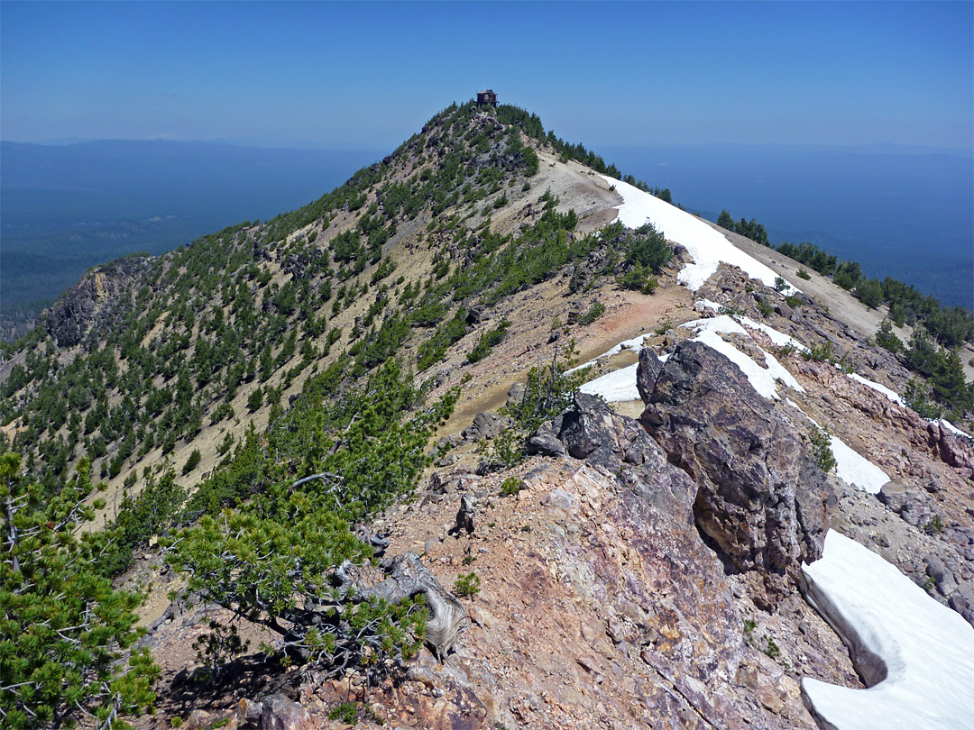 Ridge leading to the summit