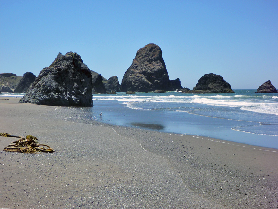 Rocks and sand