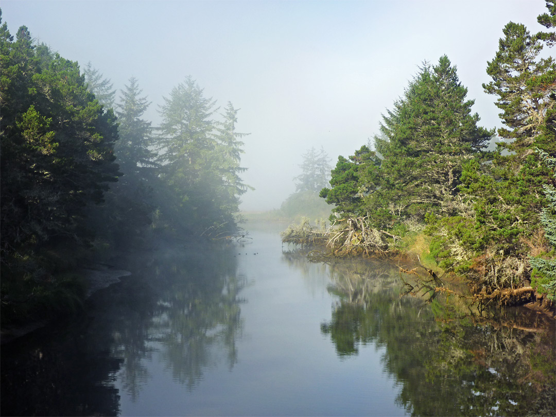 Mist above the Siltcoos River