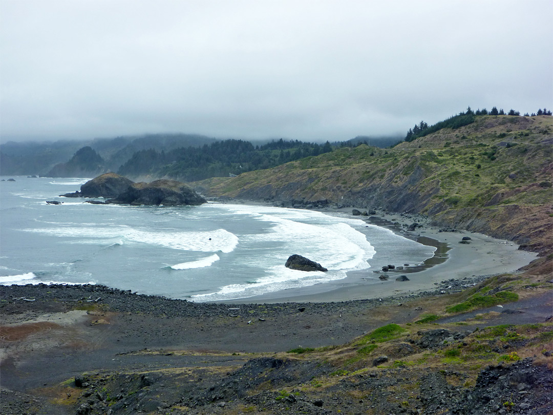 Beach and bluffs