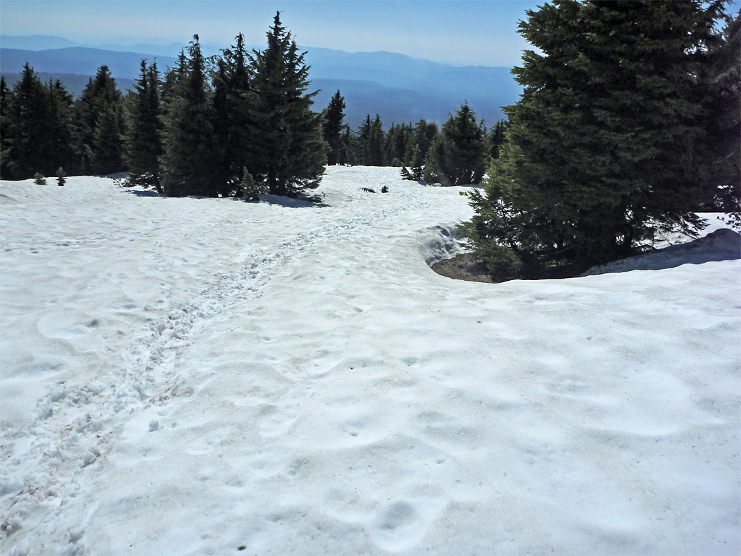 Snow on the path