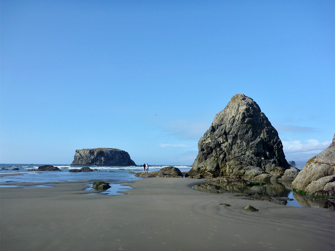 Rocks and sand