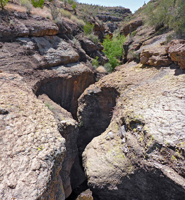 Bench above Apache Trail Canyon