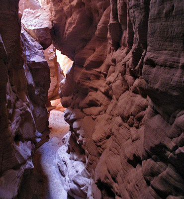 Side canyon narrows