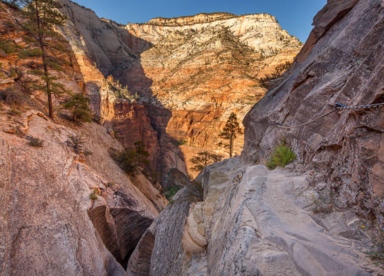 Chains along the path to Hidden Canyon