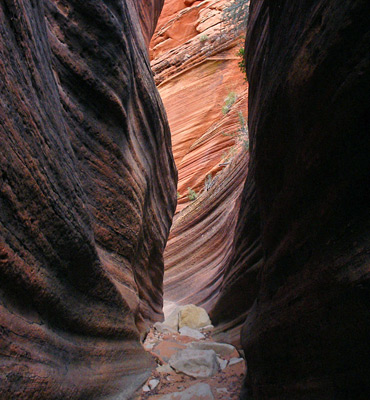 Curvy walls of Keyhole Canyon