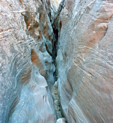 Tight, shallow narrows