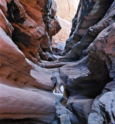 Enclosed section of upper Ramp Canyon