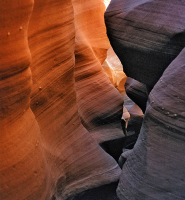 Wavy canyon walls