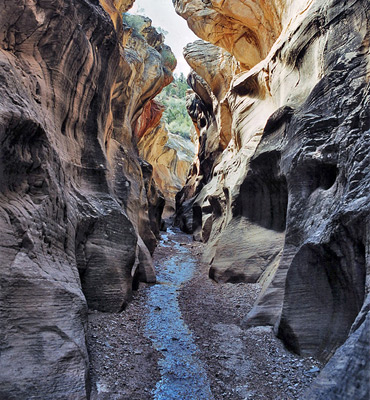 Overhanging cliffs