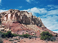 Wingate sandstone cliffs