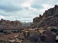 Upper end of the canyon