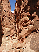 Mouth of a side canyon
