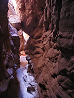 Side canyon narrows