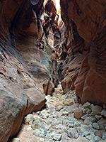 Boulders in the streamway