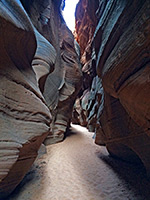 Soft sand in Buckskin Gulch