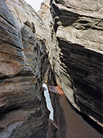 Pool in the middle of the canyon