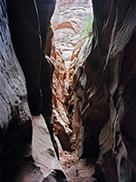 Narrowing canyon