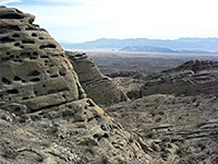 Weathered cliffs