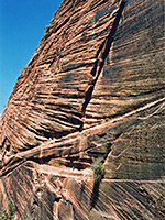 Weathered rock walls