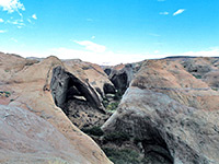 Distant view of Bement Arch