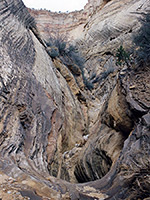 Steep side canyon