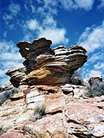 Eroded rocks