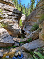 Water-carved rocks