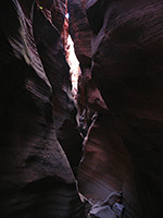 Deep narrows of Keyhole Canyon